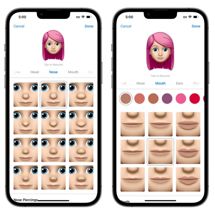 沧源苹果手机维修分享​iOS 16中的拟我表情有了哪些变化和升级 